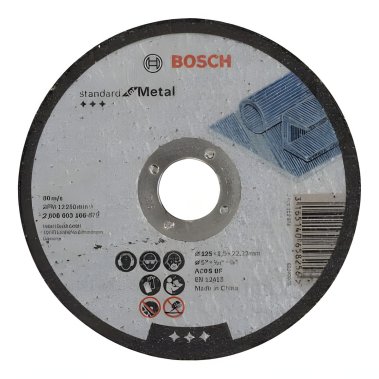 фото Круг отрезной 125 х 2.5 х 22.2 мм Standard for Metal BOSCH 2608603166