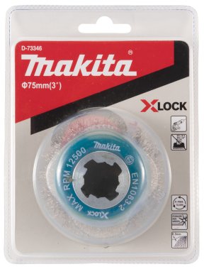 фото Щетка чашечная 75 мм (для УШМ, X-Lock, сталь 0.3 мм) MAKITA D-73346