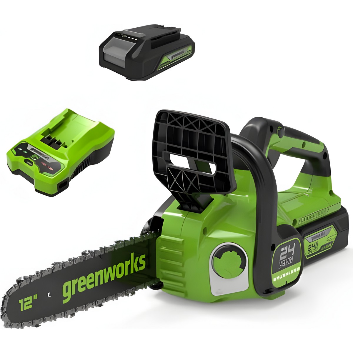 фото Пила цепная аккумуляторная GREENWORKS G24CS25K4 2007707UB