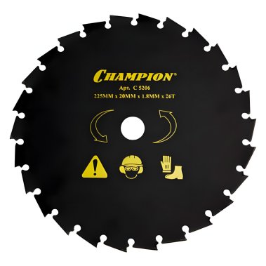 фото Нож с долотообразными зубцами 225 х 20 мм 26T (CLS-5800) CHAMPION C5206