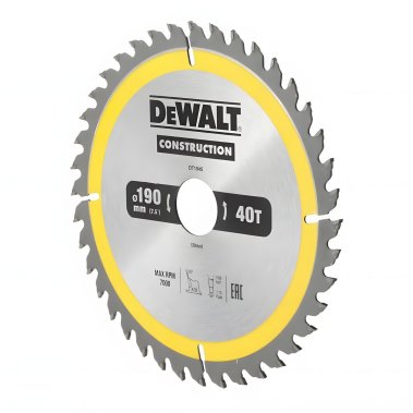 фото Диск пильный 190 х 30 мм 40T (дерево, фанера, МДФ) DeWalt DT1945