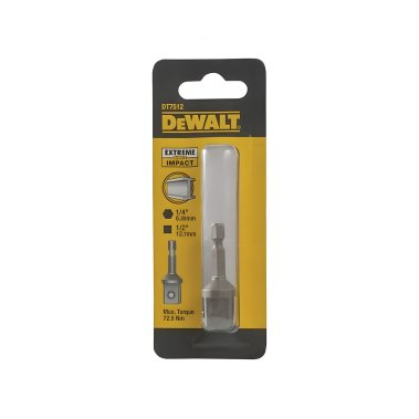 фото Адаптер внешний квадрат с 1/2'' на 1/4'' DeWalt DT7512-QZ