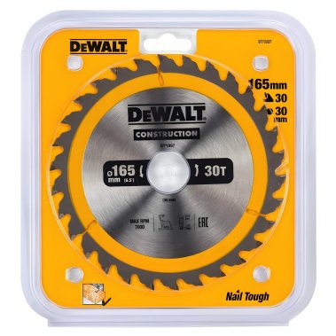 фото Диск пильный 165 х 30 мм 30T CONSTRUCTION DeWalt DT1937