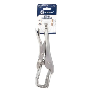 фото Клещи зажимные 250 мм (для сварочных работ) КОБАЛЬТ 244-278