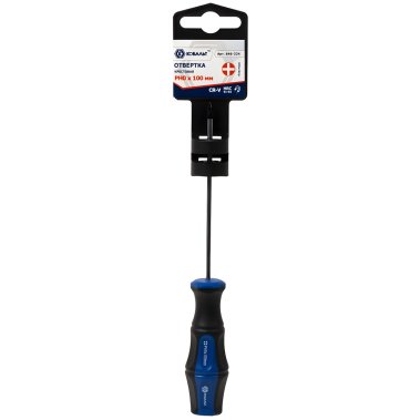 фото Отвертка PH 0 х 100 мм (двухкомпонентная рукоятка) Ultra Grip КОБАЛЬТ 646-324