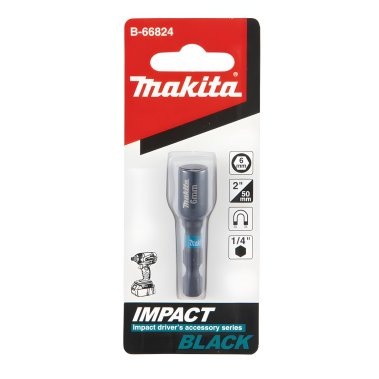 фото Головка торцевая 6 х 50 мм, магнитная Impact Black MAKITA B-66824