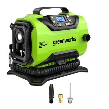 фото Компрессор аккумуляторный автомобильный GREENWORKS 24V/12V (без АКБ и ЗУ) 3400807