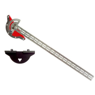 фото Линейка разметочная 500 мм с транспортиром RUL-50Р