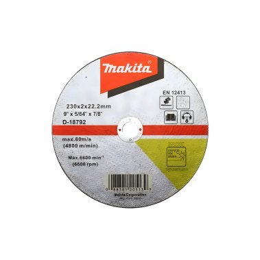 фото Диск отрезной 230 х 2.0 х 22.2 мм (нерж. сталь) MAKITA D-18792