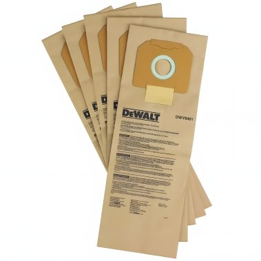 фото Пылесборник бумажный 5 шт. (для DWV902L) DeWalt DWV9401