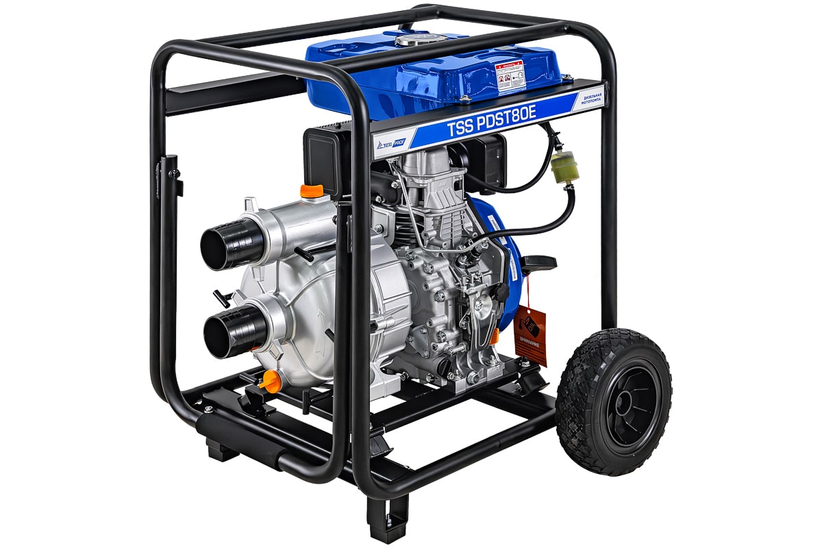 фото Мотопомпа дизельная TSS PDST80E (с электростартом, АКБ)