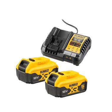 фото Набор (2 х DCB184 18V/5Ah + DCB1104) DeWalt DCB1104P2-QW