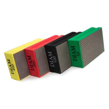 фото Притир алмазный ручной 90 х 55 мм №400 (желтый) Extra Line (прямой профиль) DIAM 000682