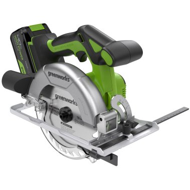 фото Пила циркулярная аккумуляторная GREENWORKS GD24CS165 1501607CUB