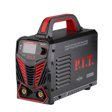 фото Сварочный аппарат P.I.T. PMI220-C3 IGBT (5.8кВт, 220А, ПВ-60, ММА 1.6-3.2мм,маска, краги, электроды)