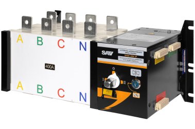 фото Реверсивный рубильник АВР (устройство автоматического ввода резерва) SHIQ5-400 4P