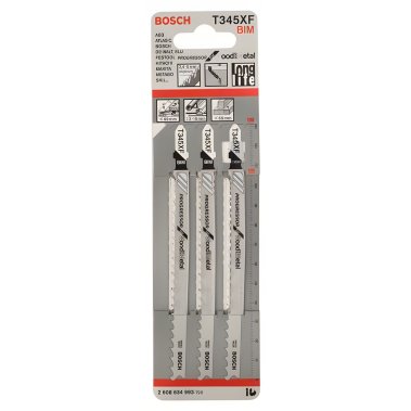 фото Полотно пильное T 345 XF Progressor for Wood + Metal (3 шт.) BOSCH 2608634993