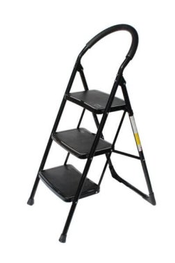 фото Стремянка WIPRO Жираф-2 (3 прорезиненные ступени, сталь) 9903