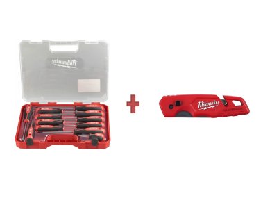 фото Набор MILWAUKEE "ЛЕТНИЕ ПОДАРКИ" №5 (Набор отверток 12 пр. + нож складной) 493310010 - Кум-Тигей Инструмент фото Набор MILWAUKEE "ЛЕТНИЕ ПОДАРКИ" №5 (Набор отверток 12 пр. + нож складной) 493310010