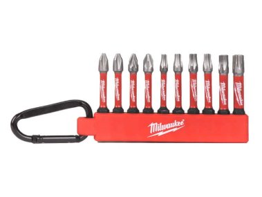 фото Набор бит ShW 10 шт. (PH/PZ/TX, 10х50 мм, в держателе, с карабином) MILWAUKEE 4932480941