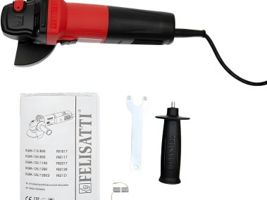 фото Шлифмашина угловая FELISATTI FT8213 (1200ВТ, 125диск, прорезиненый кабель)