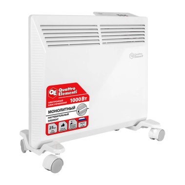фото Нагреватель воздуха электрический QUATTRO ELEMENTI QE-1000KME (конвекторный, с блоком управления)