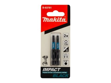 фото Бита T20 х 50 мм E-form (2 шт.) Impact Black MAKITA B-63781