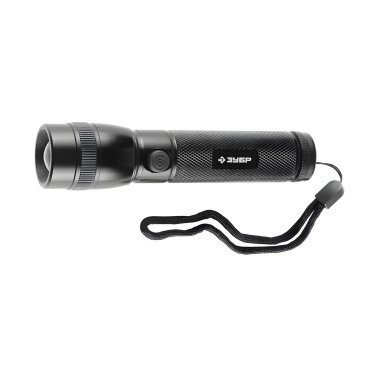 фото Фонарь светодиодный 1 LED (3 х ААА, черный) ЗУБР Эксперт 56202