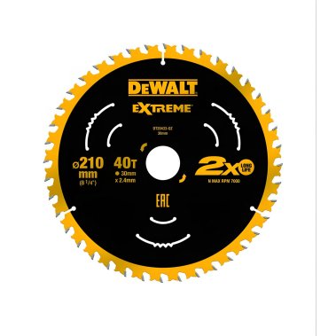 фото Диск пильный 210 х 30 мм 40T (для DWE74856 DeWalt DT20433-QZ
