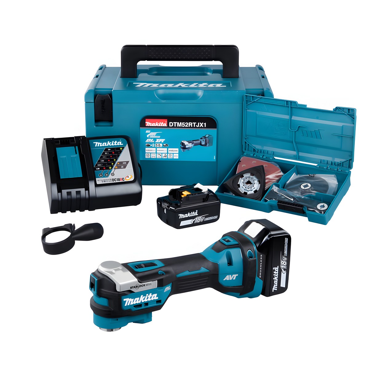 фото Инструмент многофункциональный аккумуляторный MAKITA DTM52RTJX1
