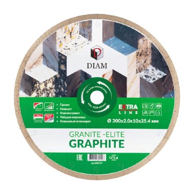 фото Диск алмазный 350 х 2.2 х 10 х 25.4 мм GRANITE-ELITE (гранит) DIAM 000738