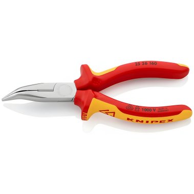 фото Длинногубцы изогнутые 160 мм VDE KNIPEX KN-2526160