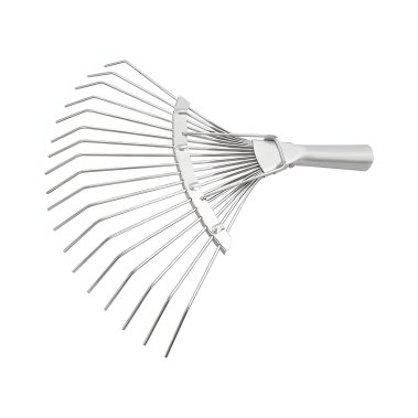 фото Грабли веерные 360 мм, 18 круглых зубьев, оцинк., без черенка СИБРТЕХ 61780