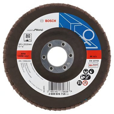 фото Круг лепестковый 125 мм P80 Expert for Metal BOSCH 2608606718