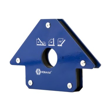 фото Угольник магнитный 140 мм (3 угла, магнит до 45 кг) Стрелка КОБАЛЬТ 918-269