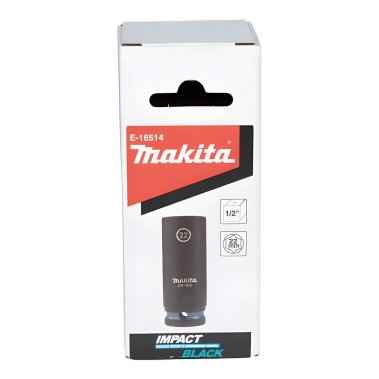 фото Головка ударная удлиненная 1/2'' 22 х 81,5 мм Impact Black MAKITA E-16514