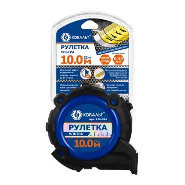 фото Рулетка 10 м х 32 мм Ультра КОБАЛЬТ 924-054