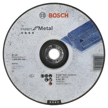 фото Круг обдирочный 230 х 6.0 х 22.2 мм Expert for Metal BOSCH 2608600228