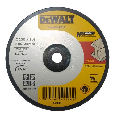 фото Диск зачистной 230 х 6.0 х 22.2 мм HP (металл) DeWalt DW4549AIA-AE