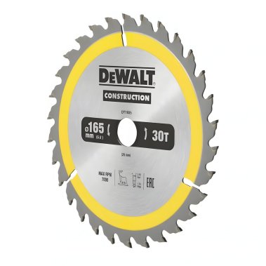 фото Диск пильный 165 х 20 мм 30T CONSTRUCTION DeWalt DT1935-QZ