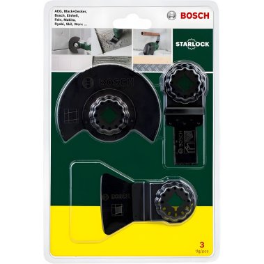 фото Набор оснастки Starlock Tiles (3 пр.) BOSCH 2607017324