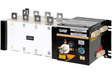 фото Реверсивный рубильник АВР (устройство автоматического ввода резерва) SHIQ5-250 4P