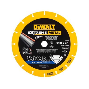 фото Диск алмазный 230 х 2.1 х 22.2 мм (по металлу) DeWalt DT40255-QZ