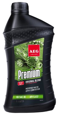 фото Масло AEG Premium HD 1 л (минеральное, для 4-тактных двигателей) 30627