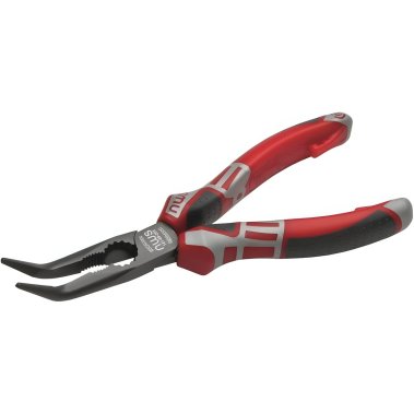 фото Длинногубцы изогнутые 205 мм (покрытие TitanFinish, рукоятки SoftGripp 3K) NWS 141-69-205