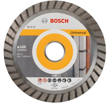 фото Диск алмазный 125 х 22.2 мм Universal Turbo (1 шт.) BOSCH 2608603250