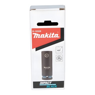 фото Головка ударная удлиненная 1/2'' 21 х 81,5 мм Impact Black MAKITA E-16508