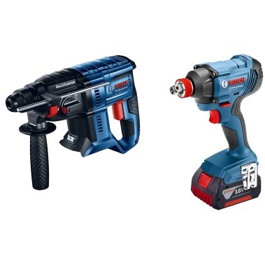 фото Набор аккумуляторного инструмента BOSCH GDX 180-LI + GBH 180-LI 06019G5221