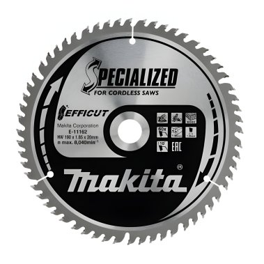 фото Диск пильный 190 х 20 мм 60T (дерево) EFFICUT MAKITA E-11162