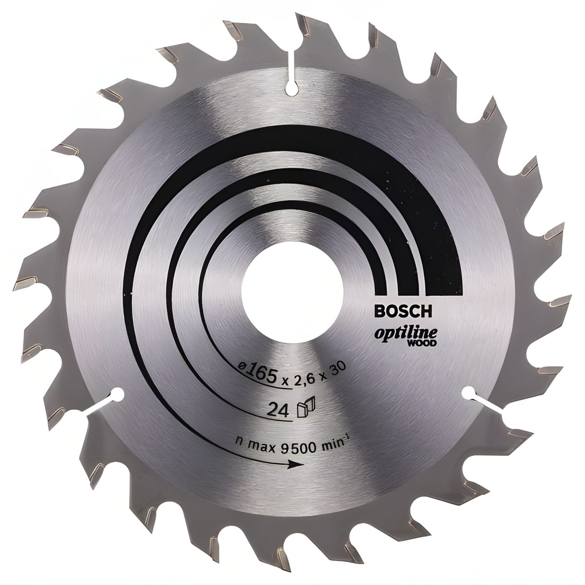 фото Диск пильный 165 х 30 мм 24T STD for Wood BOSCH 2608640602